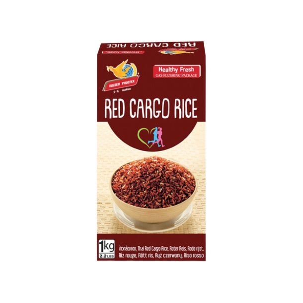 Red Cargo Rice (Golden Phoenix) - 1kg.