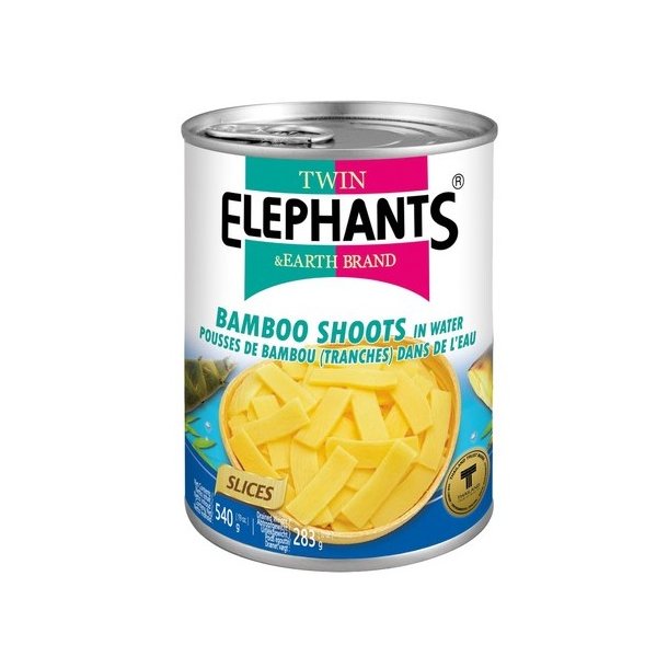 Bamboo Shoots, slices - 540gr. (Twin Elephants)