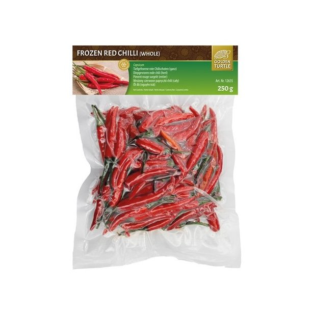 Whole Red Chili (GTB) - 250gr.