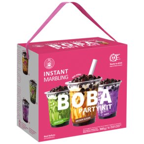 Instant Boba Party-Kit 3 tastes x2  (O's) 360gr.