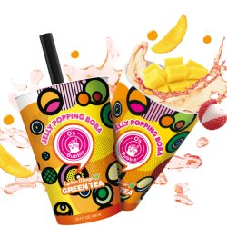 Instant Boba 2-Kit Lychee/Mango (O's) 2 x 480ml.