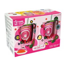 Instant Boba 2-Kit Strawberry/Peach (O's) 2 x 480ml.