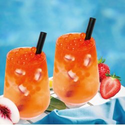 Instant Boba 2-Kit Strawberry/Peach (O's) 2 x 480ml.