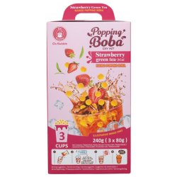 Popping Boba DIY Kit Strawberry (O's) 3 x 80gr.