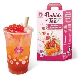 Popping Boba DIY Kit Strawberry (O's) 3 x 80gr.
