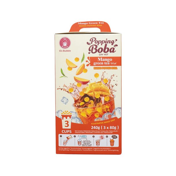 Popping Boba DIY Kit Mango (O's) 3 x 80gr.