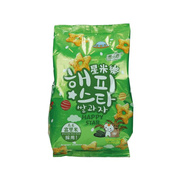 Rice Cracker w/ Seaweed (Yuki &amp; Love) - 70gr.