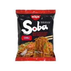 Soba Bag Noodles, Chili (Nissin) 9 x110gr.