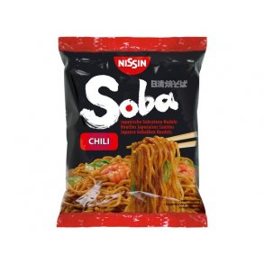 Soba Bag Noodles, Chili (Nissin) 9 x110gr.