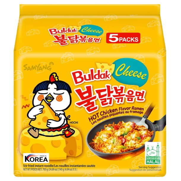Hot Chicken Cheese (SamYang) -  5 x 140gr.