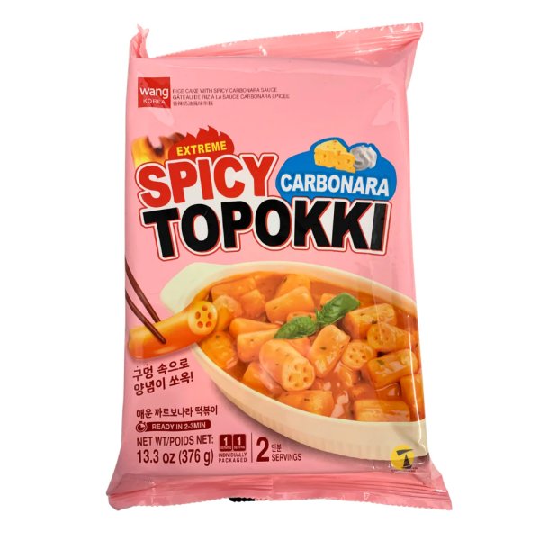 Extreme Spicy Topokki Carbonara (Wang) - 2 x 188gr.