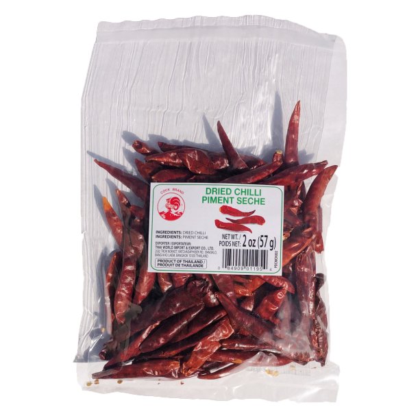 Trre Chili - halvstore hele (Cock) - 57gr.