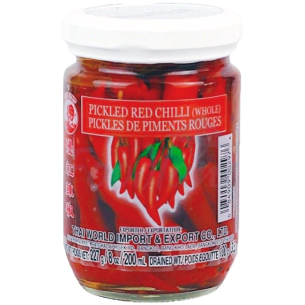 Pickled Whole Red Chili (Cock) - 227gr.