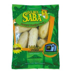 Whole Steamed Saba Bananas (Golden Saba) - 454gr.