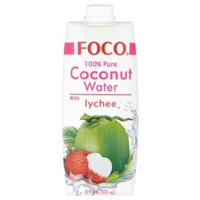 Kokos vand m. Lychee (Foco) - 500ml.