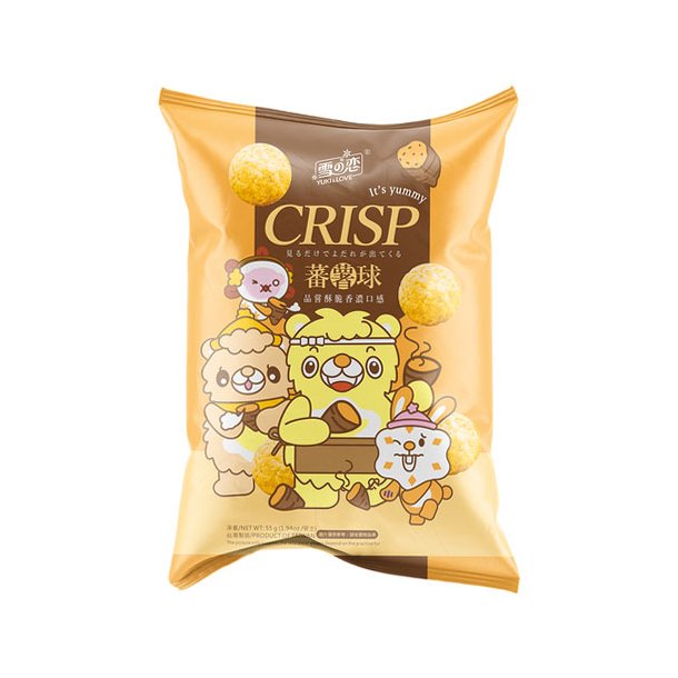 Corn &amp; Sweet Potato Balls (Yuki &amp; Love) - 55gr.