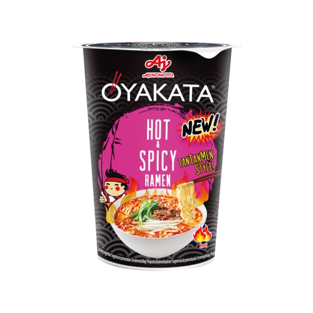 Oyakata Hot &amp; Spicy Cup (Ajinomoto) - 63gr.