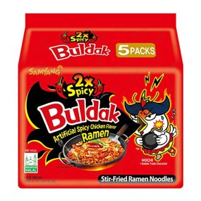 2x Spicy & Hot Chicken 5-pack (SamYang) - 5x140gr.