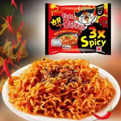 3x Spicy &amp; Hot Chicken (SamYang) - 140gr. 