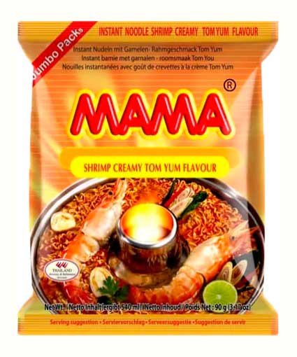 Ret ske kontrol Tom Yum Shrimp Creamy Jumbo (MAMA) - 90gr.