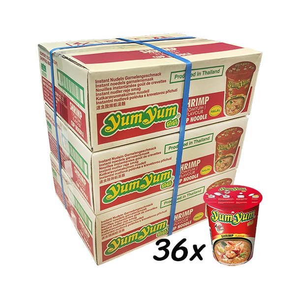 Yum Yum - Shrimp Cup 3-Box - 36 x 70gr.