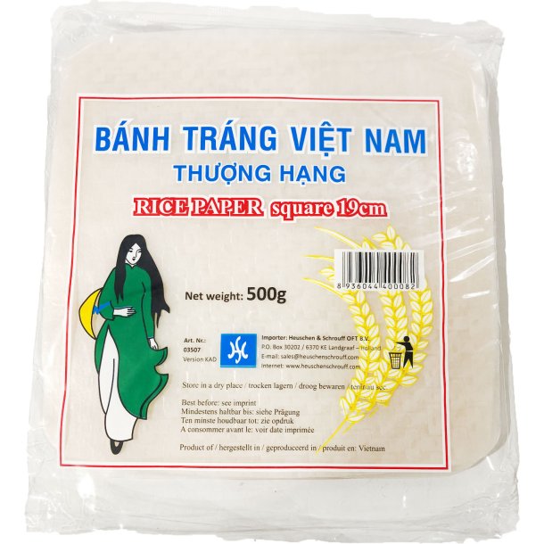 Rice Paper (fresh) 19 x19 (Vietnam) - 500gr.