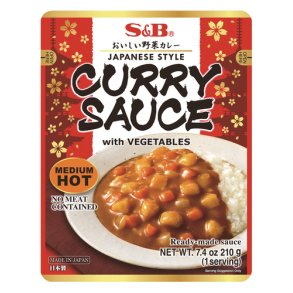 Ready Golden Curry Sauce - Medium Hot (S&B) - 210gr.