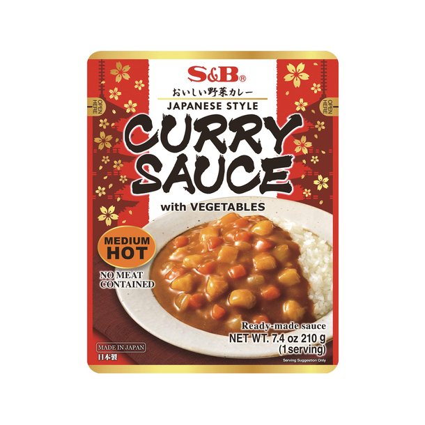 Ready Golden Curry Sauce - Medium Hot (S&B) - 210gr.