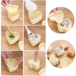 Sushi Heart &amp; Cupcake Rice Mould Prep.Set