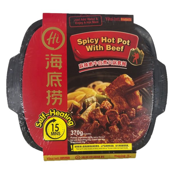 Self Spicy Hot Pot w/Beef (Yihai) - 370gr. 