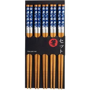 Spisepinde - Blue flowers