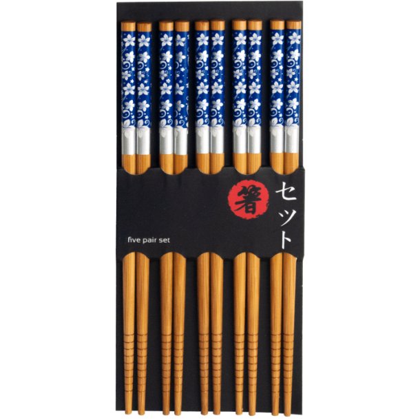 Spisepinde - Blue flowers