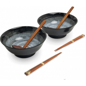 Ramen Bowl set - Kuro (Tokyo Design Studio)
