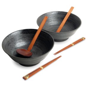 Ramen Bowl Set - Uzu Black (Edo Japan Design)