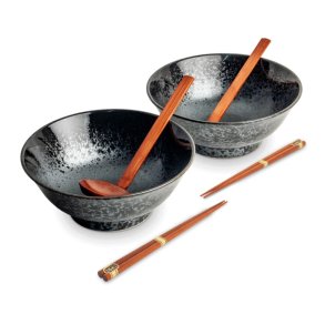 Ramen Bowl Set - Koge, porceln (Edo Japan Design)