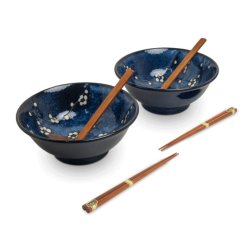 Ramen Bowl set - Hana Blue (Tokyo Design Studio)