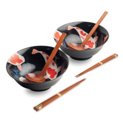 Ramen Bowl set - Koi (Tokyo Design Studio)