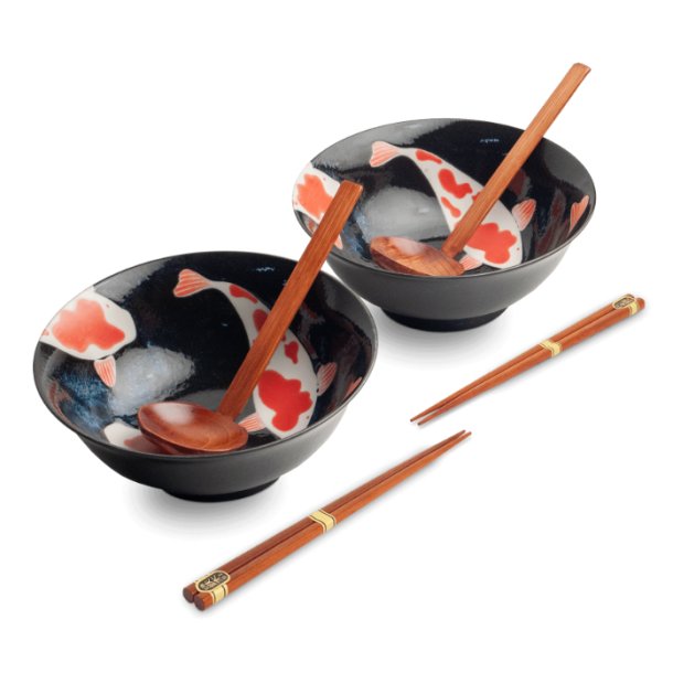 Ramen Bowl set - Koi (Tokyo Design Studio)