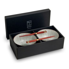 Udon Bowl Set - Shima, porceln (Edo Japan Design)