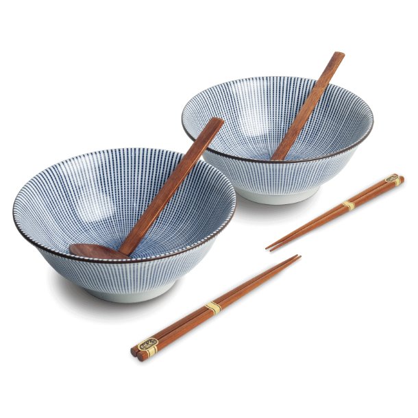 Ramen Bowl Set - Tokusa (Edo Japan Design)