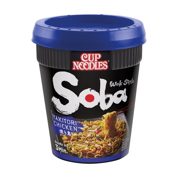Soba Cup Noodles, Yakitori Chicken (Nissin) 89gr.