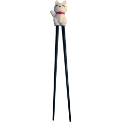 Children Chopstick - Lucky Cat - White