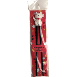 Children Chopstick - Lucky Cat - White