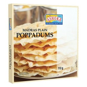 Poppadums - Madras Plain (Ashoka) - 112gr.