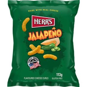 Jalapeno Cheese Curls (Herr's) - 113gr.