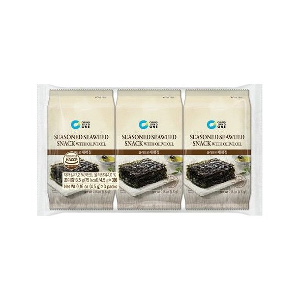 Seaweed Snack w/Olive Oil 3-pack (CJO) - 3 x 4,5gr.