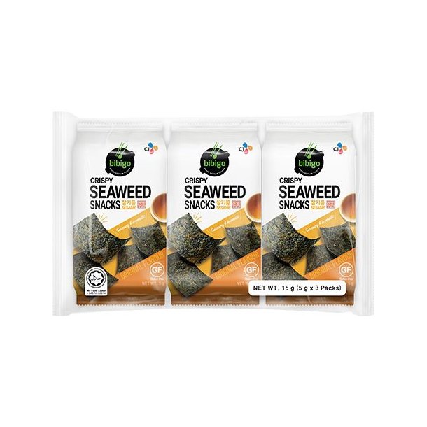 Crispy Seaweed 3-pack Org. (Bibigo) - 3 x 5gr.