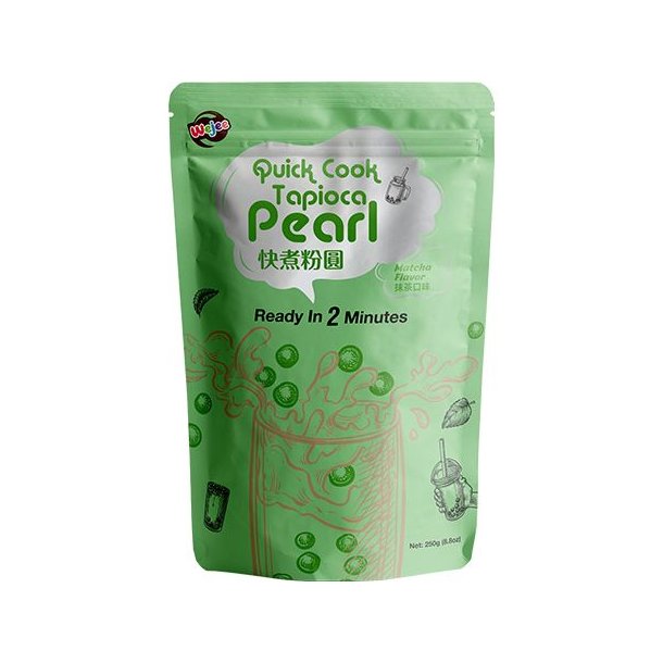 Quick Cook Tapioka Pearls - Matcha (Wejee) 250gr.