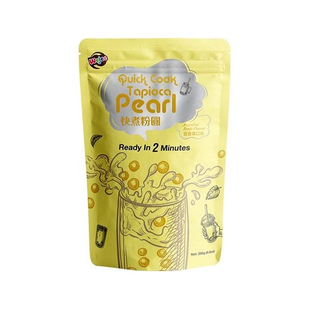Quick Cook Tapioka Pearls - Passion Fruit (Wejee) 250gr.