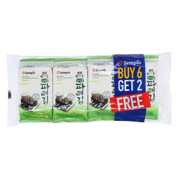 Crispy Seaweed Less Salt (Sempio) - 6+2 x 5gr.